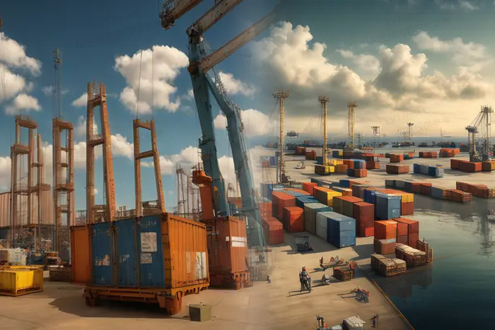 港口集裝箱吊運(yùn) 港口集裝箱吊運(yùn)